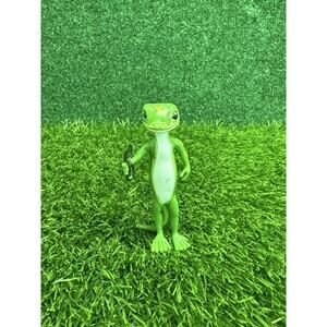GEICO Gecko Action Figure Mascot Collectible Toy Green 3.5" Tall with Glasses